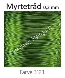 Myrtetråd 0,2 mm farve 3123 majgrøn